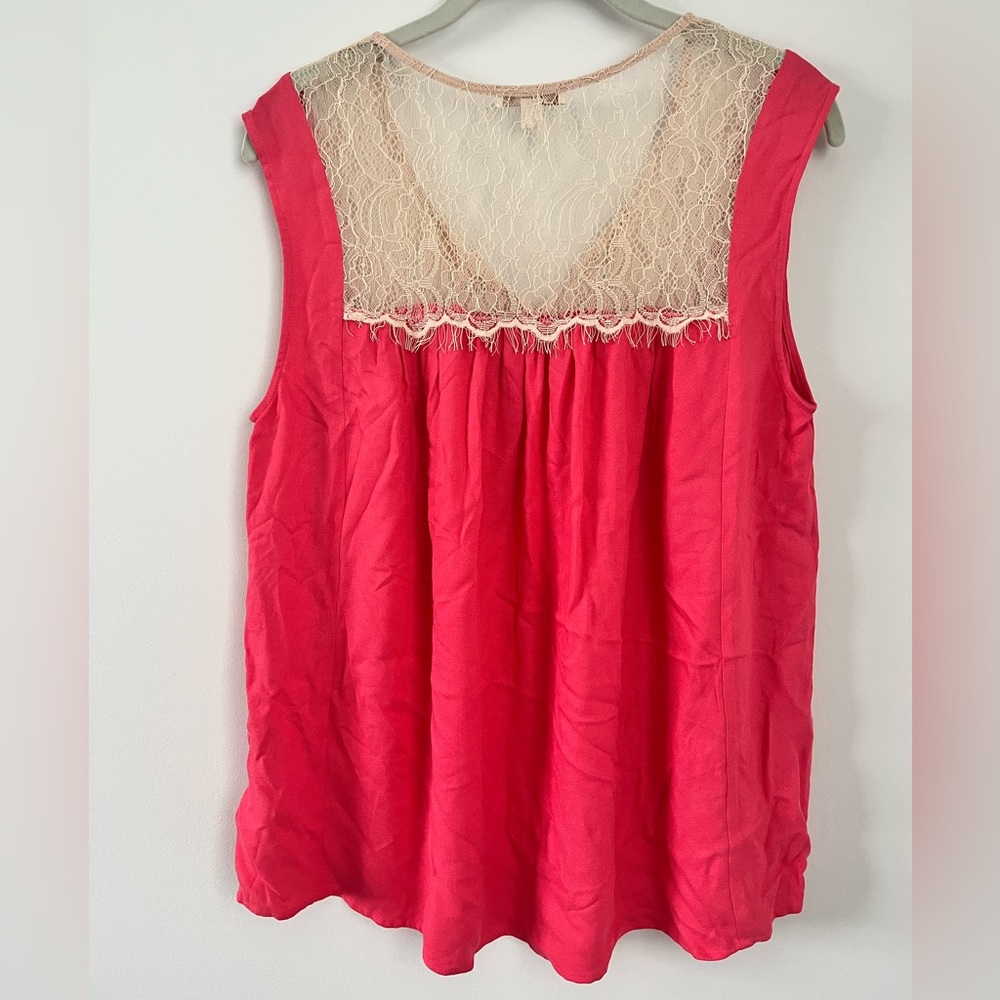 Ella Moss Pink Lace Blouse - Picture 2 of 2